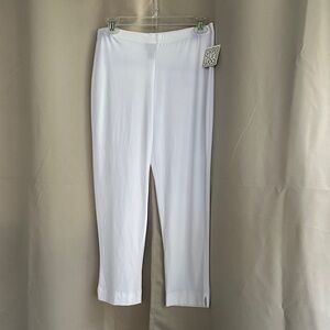 Clara Sunwoo Elegant White Capri Pants sz l large. READ description plz!